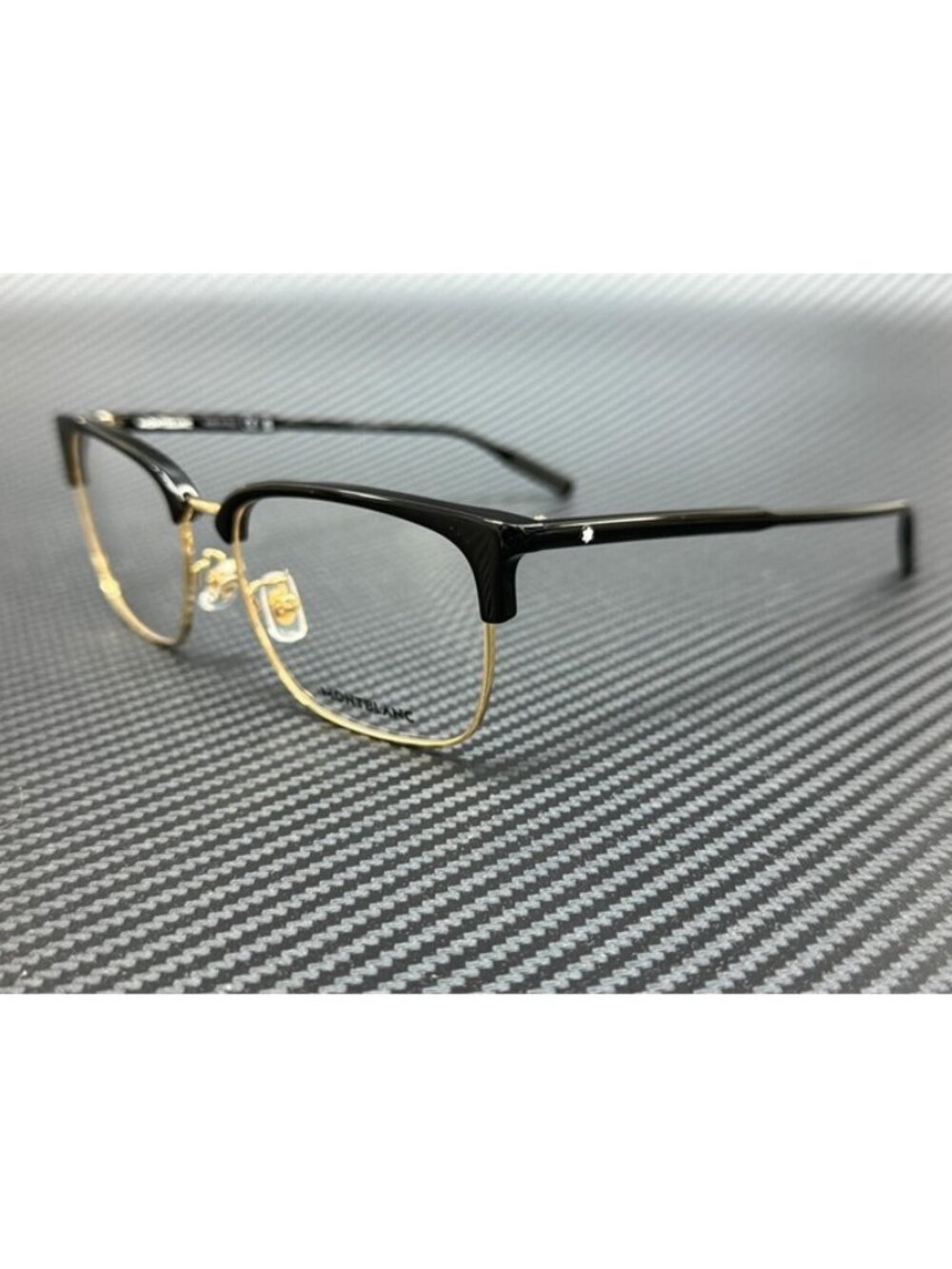 New Mont Blanc Men Black Gold Eyeglasses 56-17-150
